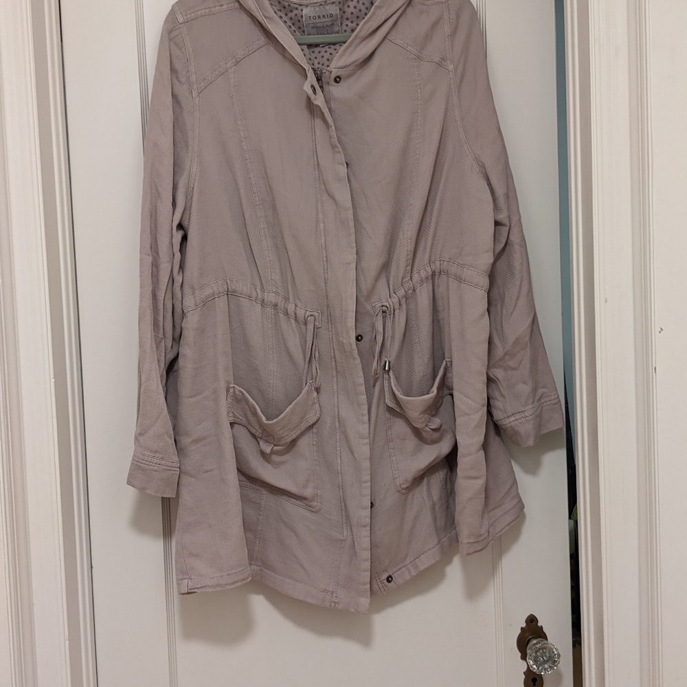 Torrid Dusty Pink Military Jacket